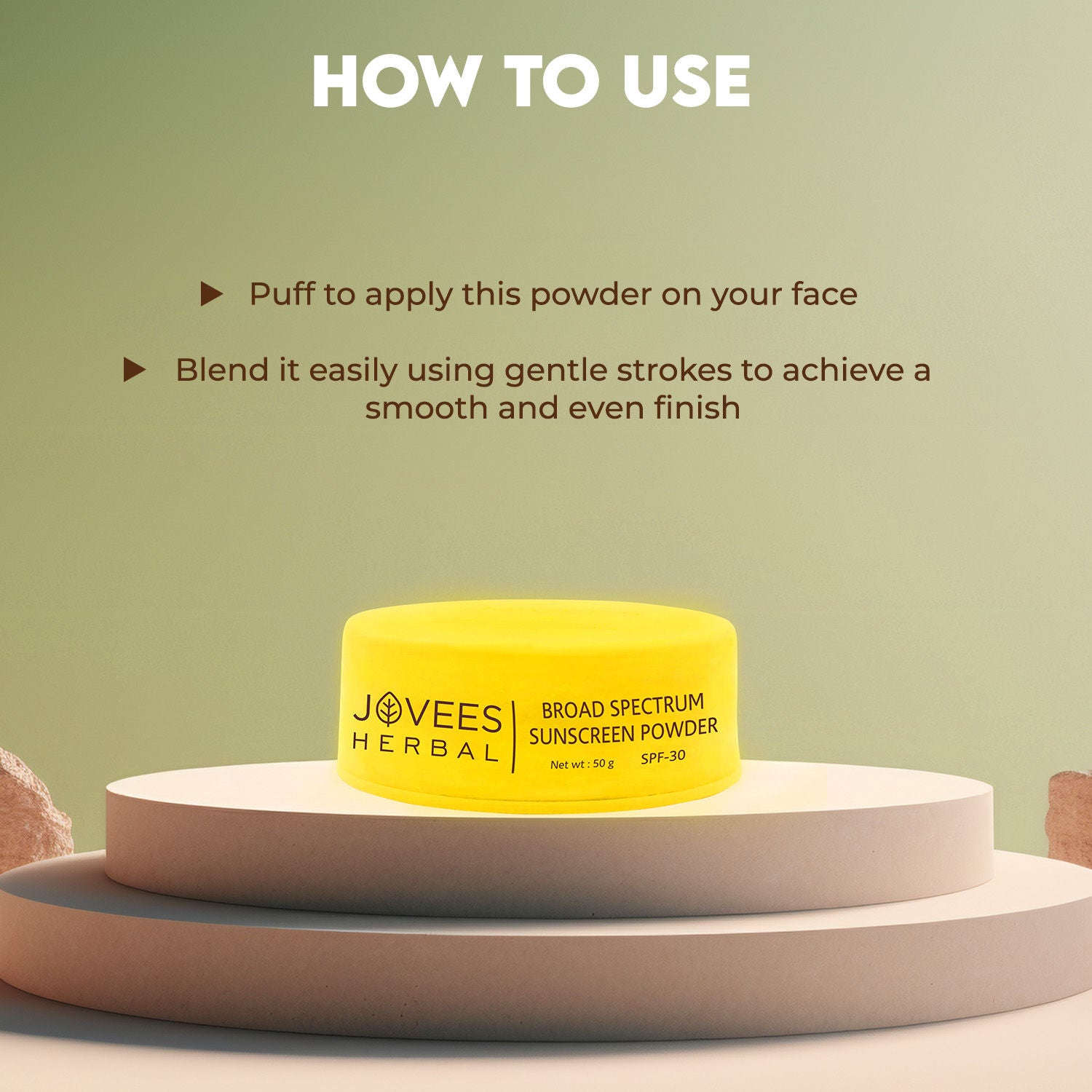 Herbal Broad Spectrum Sunscreen Powder With SPF 30