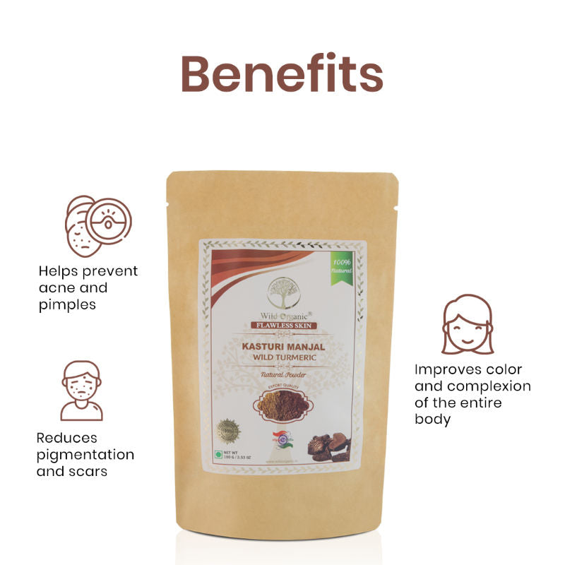 Kasturi Manjal Wild Turmeric Powder For Face & Body