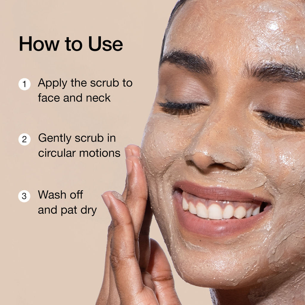 Naked Raw Coffee Face Scrub With Walnut & Vitamin E For Fresh & Glowing Skin