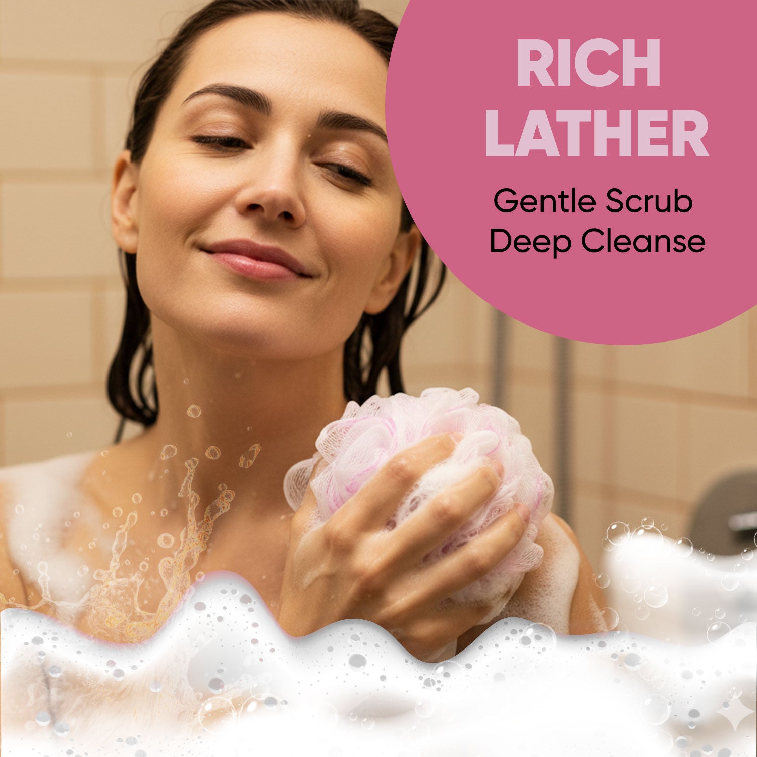 Everyday Bath Sponge Body Scrubber for Men & Women (BA-3/8)