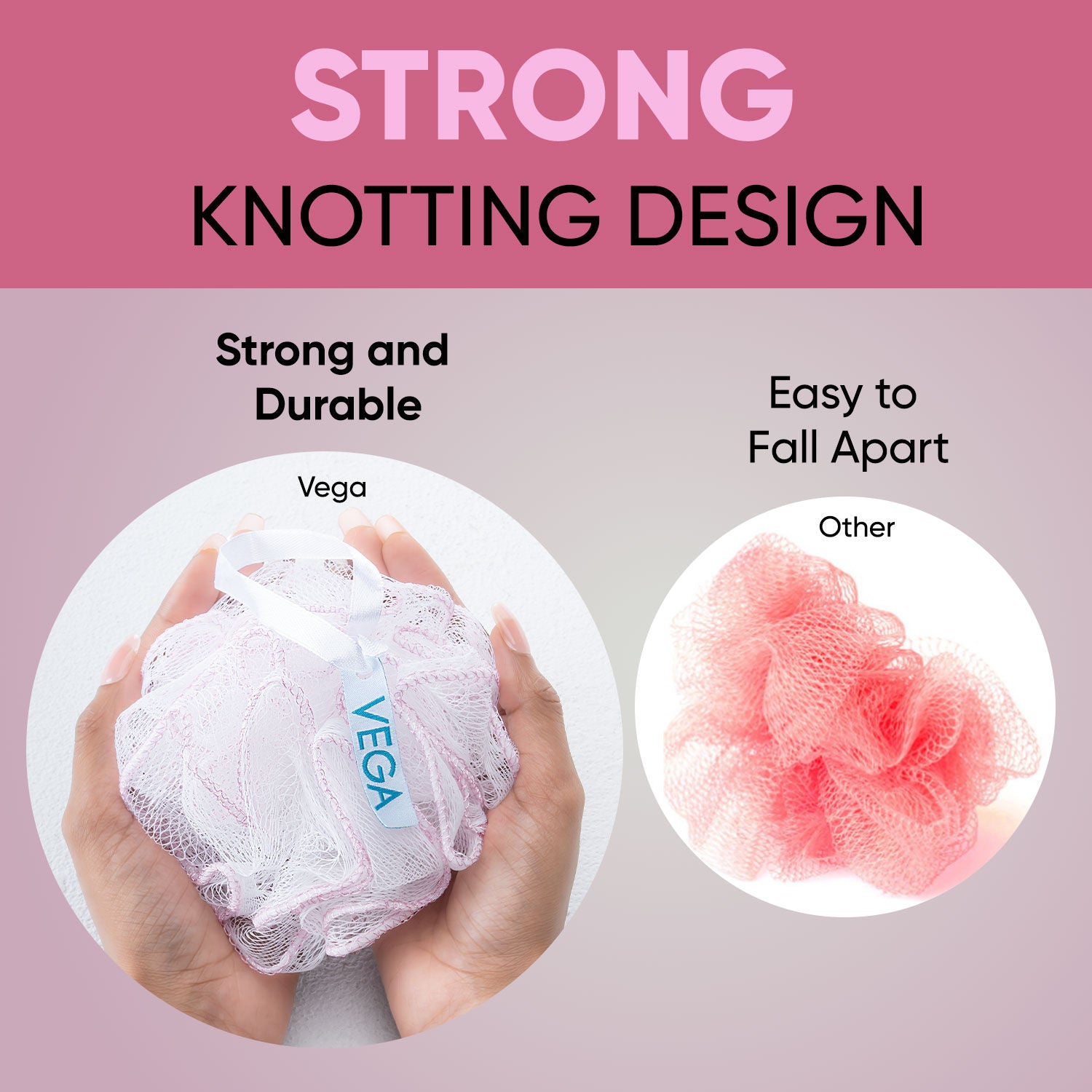 Everyday Bath Sponge Body Scrubber for Men & Women (BA-3/8)
