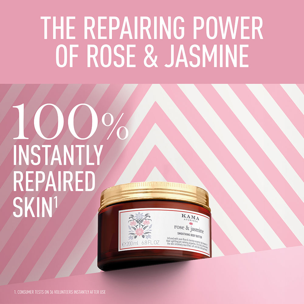 Rose & Jasmine Intense Moisturising with Smoothing Body Butter with Paraben Free