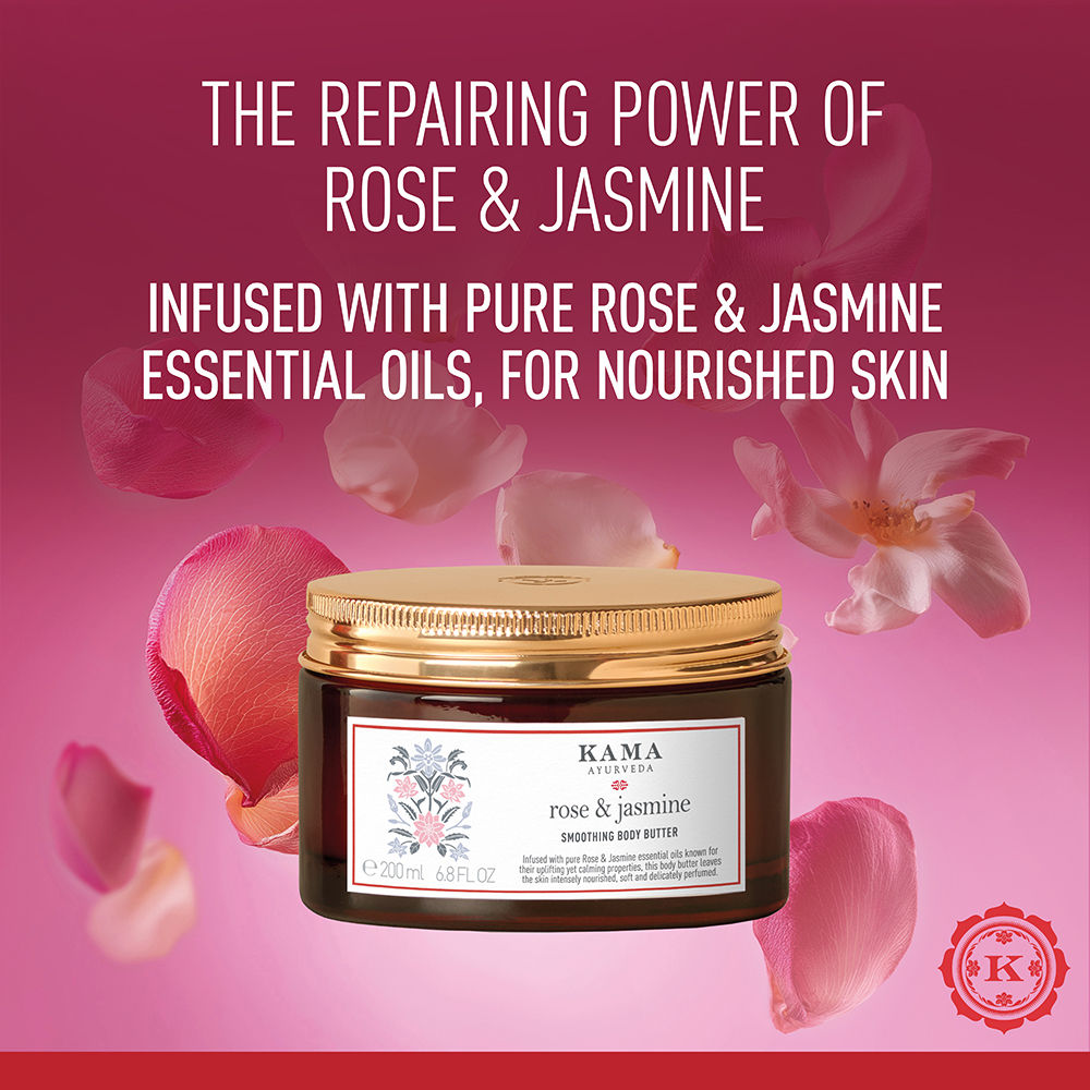 Rose & Jasmine Intense Moisturising with Smoothing Body Butter with Paraben Free