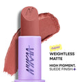 Nykaa Superlight Powder Matte Feathertouch Lipstick with High Pigment