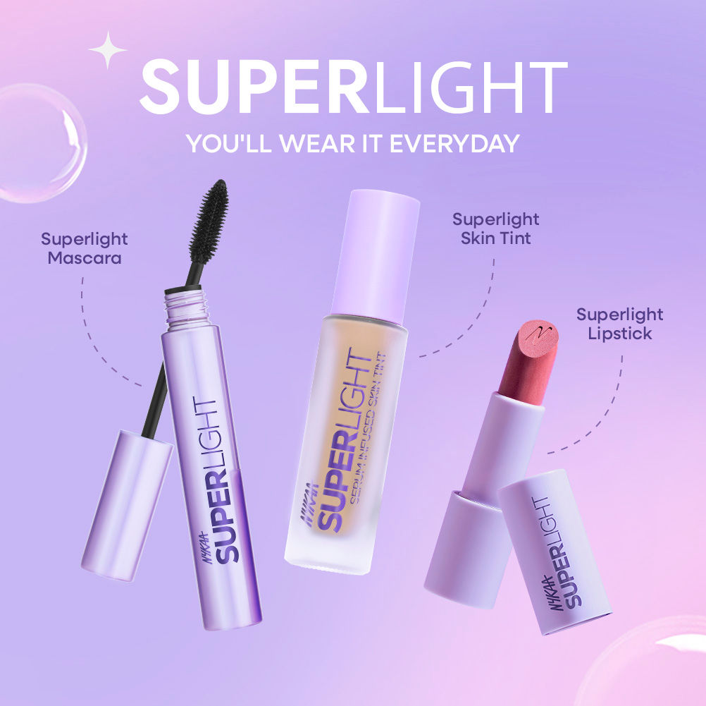 Nykaa Superlight Powder Matte Feathertouch Lipstick with High Pigment