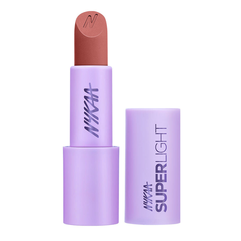 Nykaa Superlight Powder Matte Feathertouch Lipstick with High Pigment