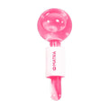 Professional Facial Ice Globes Cooling Crystal Roller Massager (Pink)
