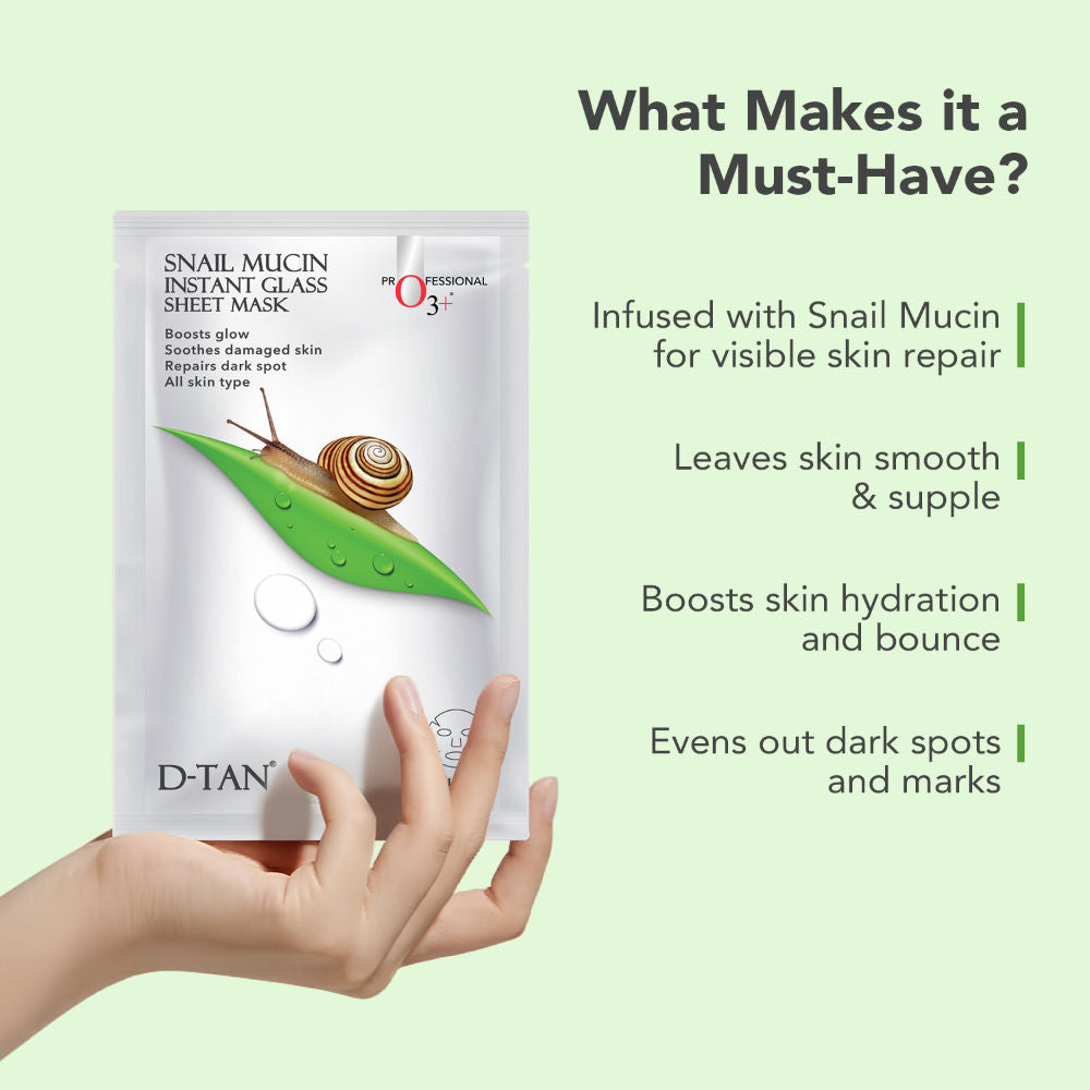 Snail Mucin Instant Glass Sheet Mask