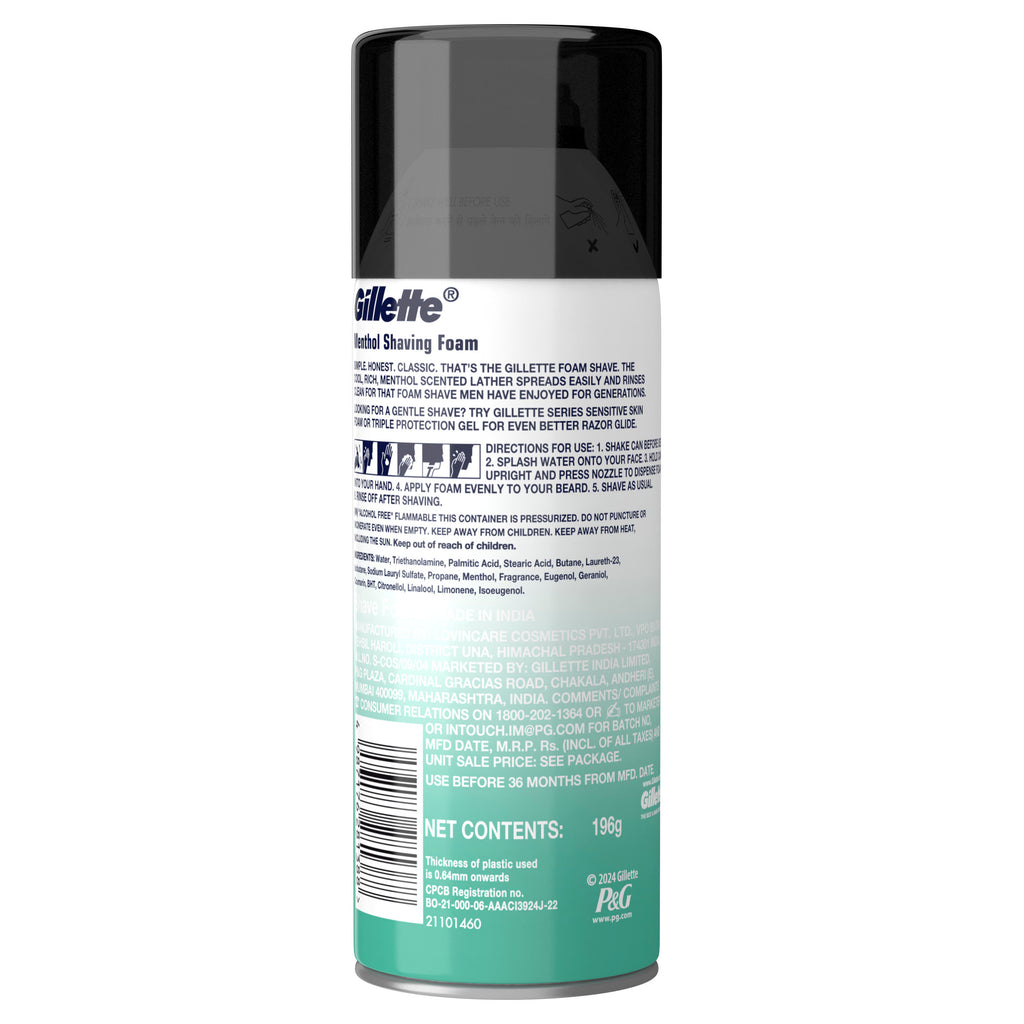Classic Menthol Shaving Foam
