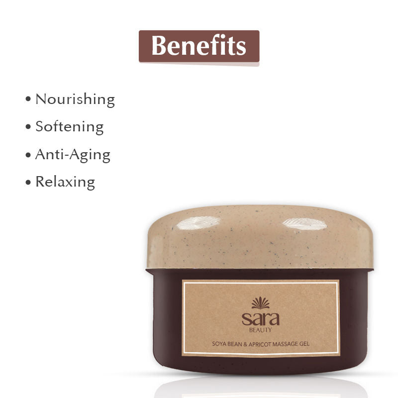 Soya bean & Apricot Massage Gel For Pore Cleansing, Brightening Skin & Radiant Glow