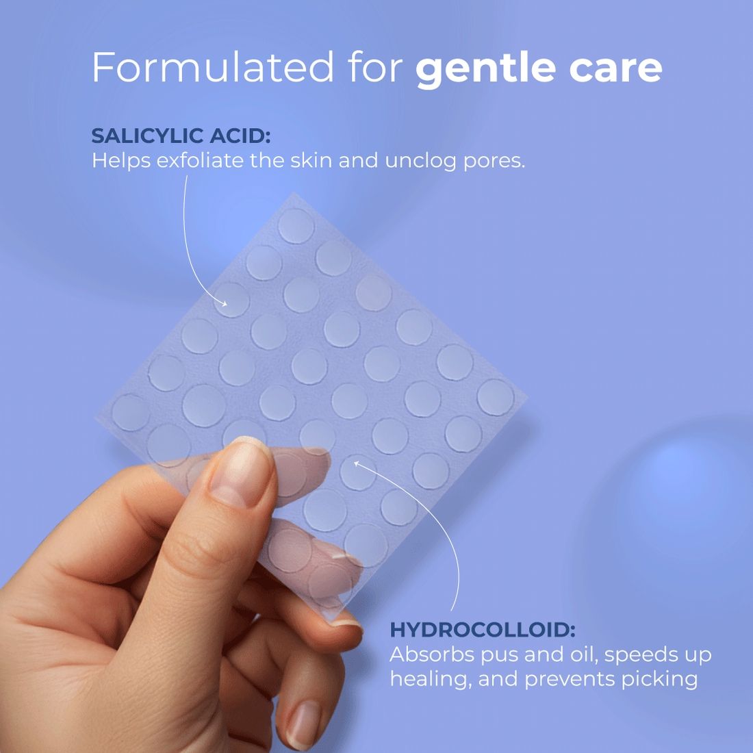Pimple Patch for Acne - 36 Hydrocolloid and Salicylic Acid Patches - For All Skin Types