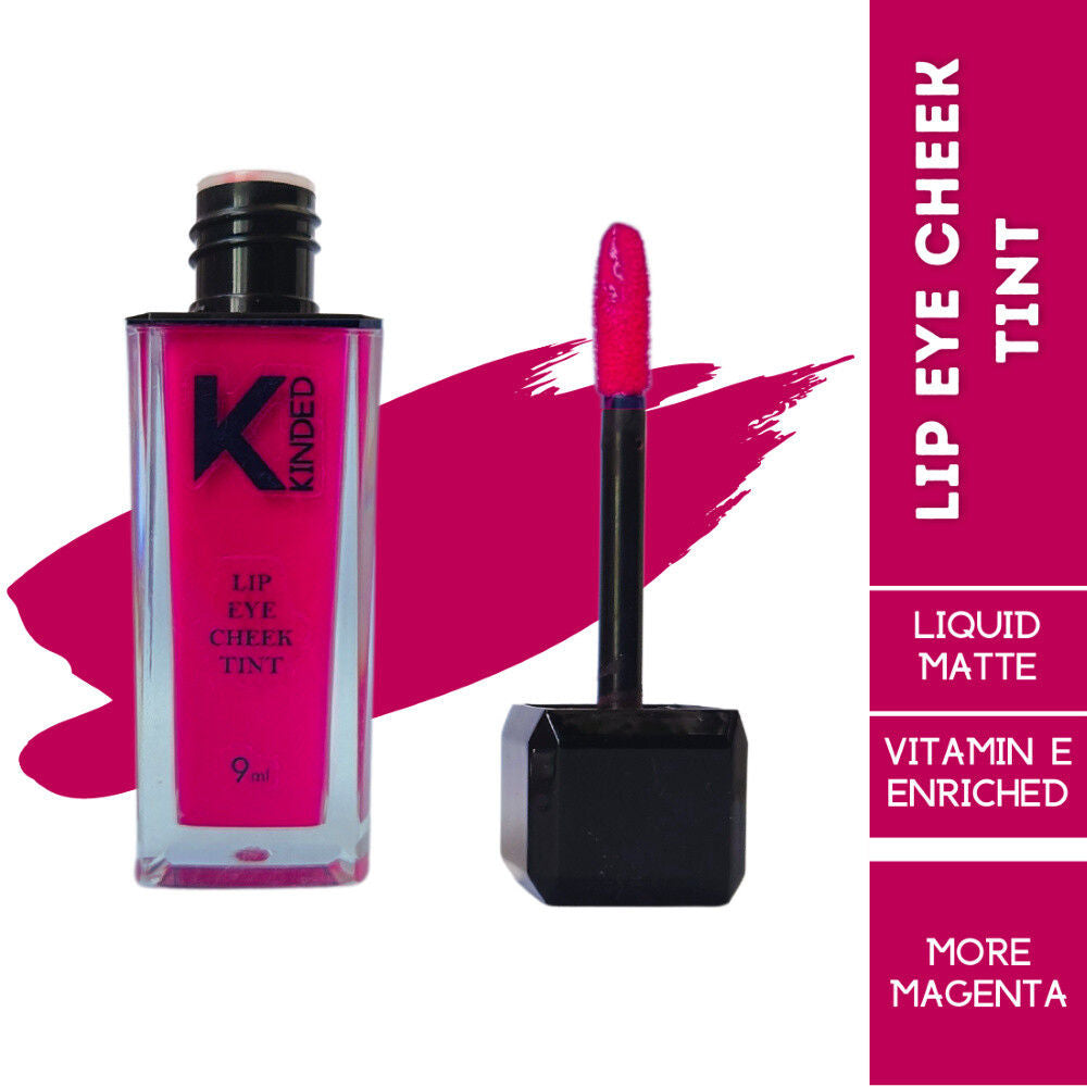 Lip, Eye & Cheek Tint with Vitamin-E Enriched - 02 More Magenta