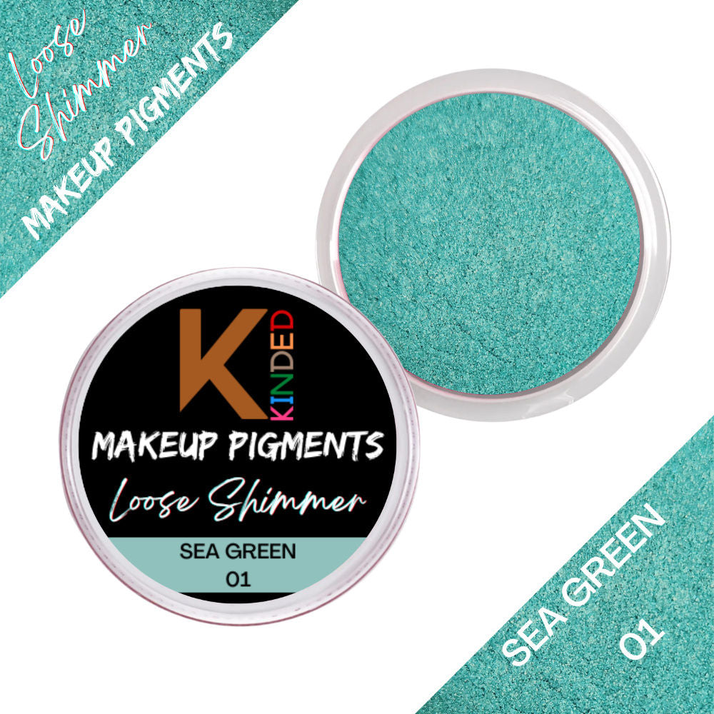 Loose Shimmer Makeup Foil Pigments Powder - Sea Green