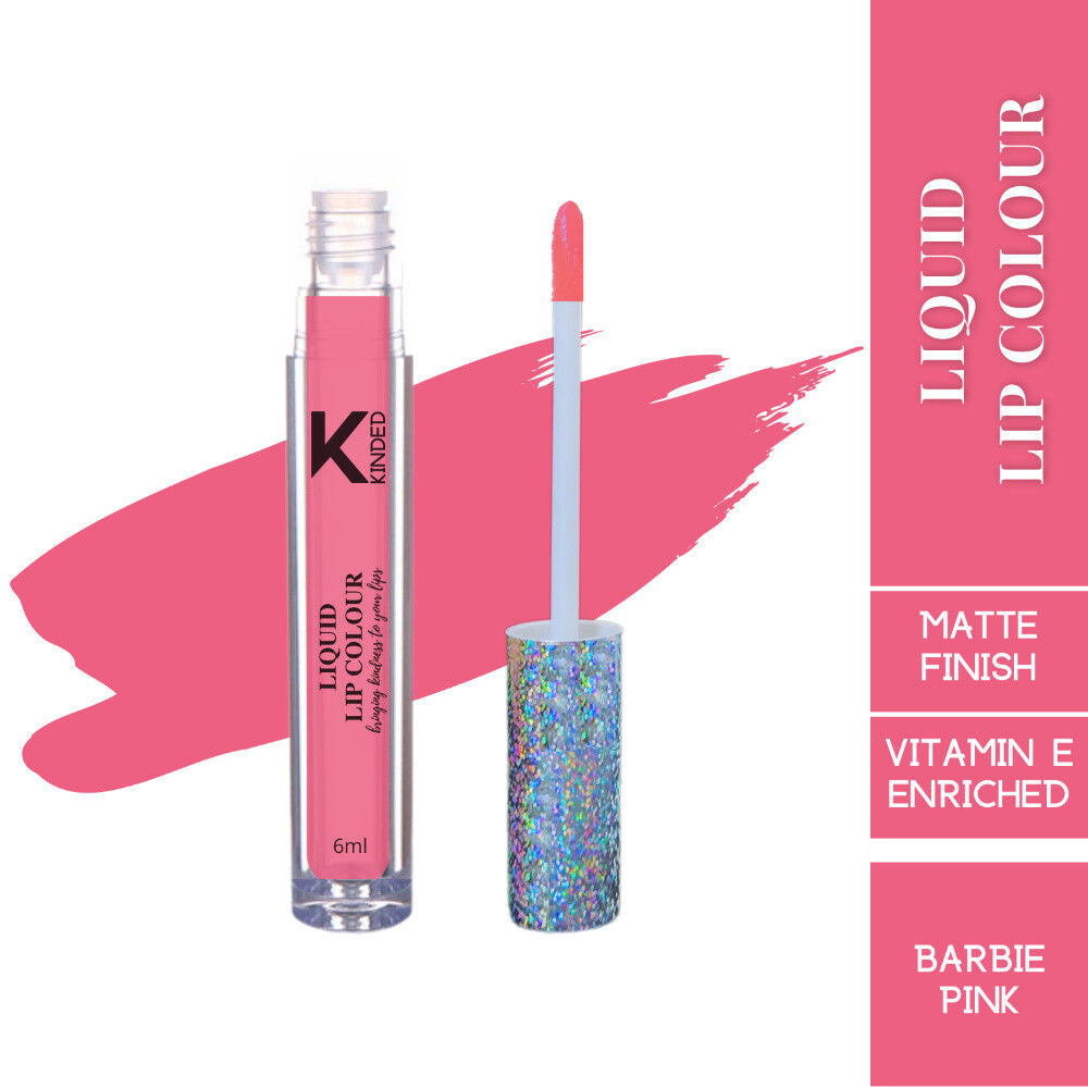 Liquid Lip Colour Lipstick Lip Gloss - 01 Barbie Pink