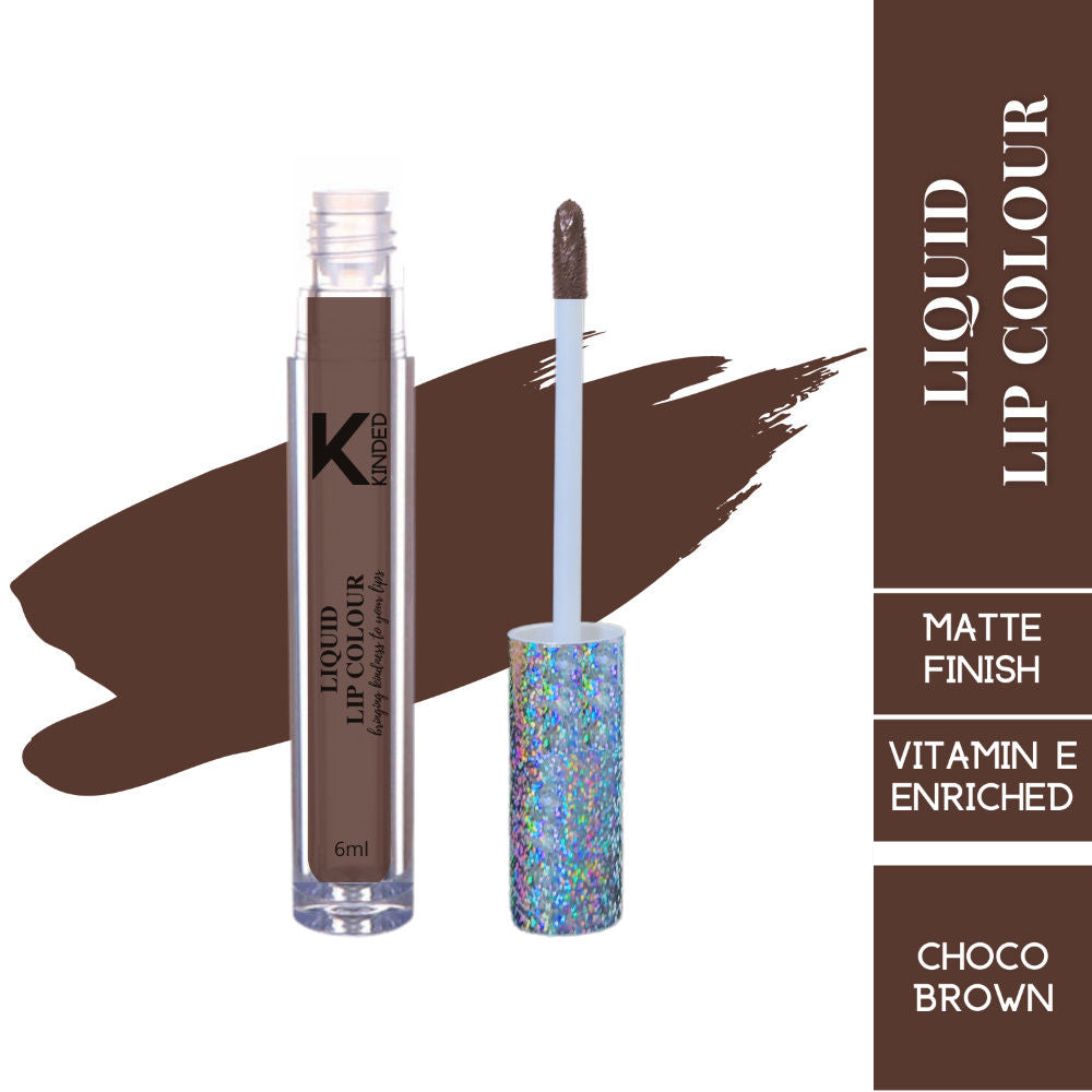 Liquid Lip Colour Lipstick Lip Gloss - 07 Choco Brown