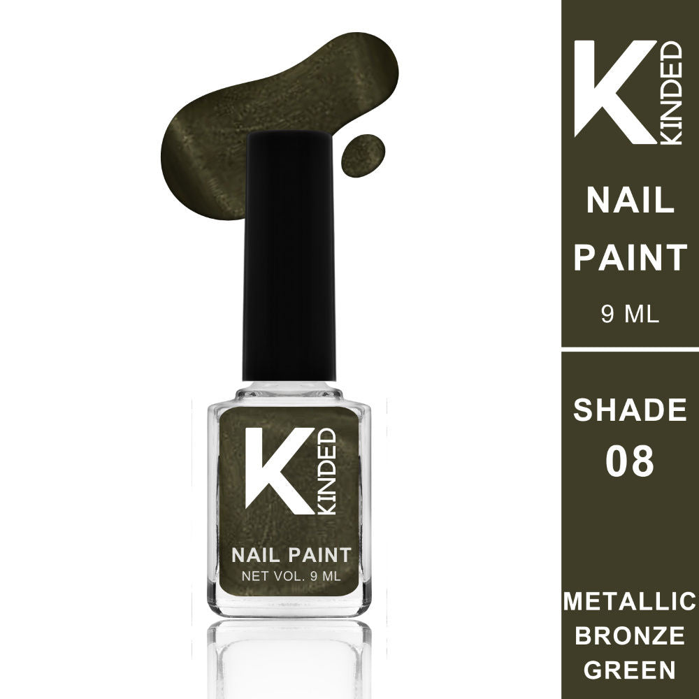 Long Stay Metallic Finish Nail Paint - 08 Bronze Green