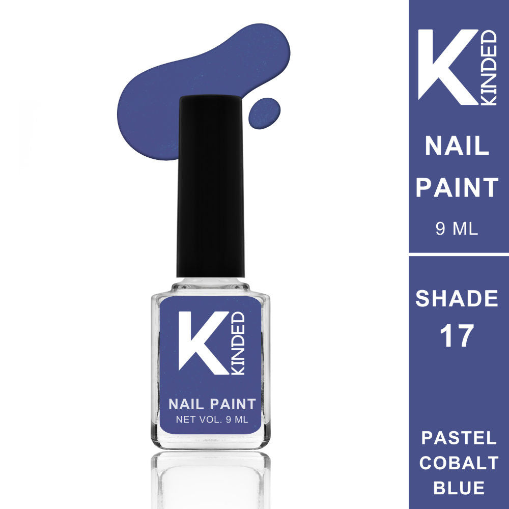Long Stay Glossy Finish Nail Paint - 17 Pastel Cobalt Blue