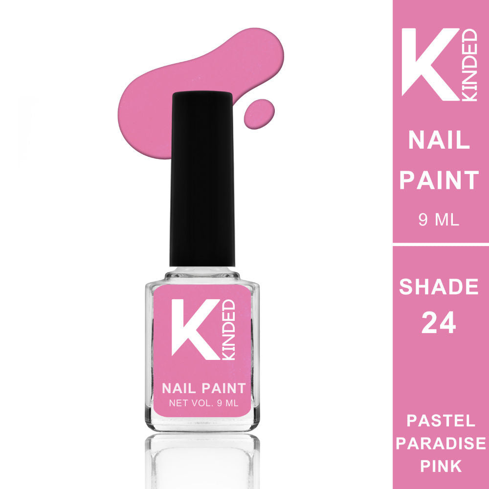 Long Stay Glossy Finish Nail Paint - 24 Pastel Paradise Pink