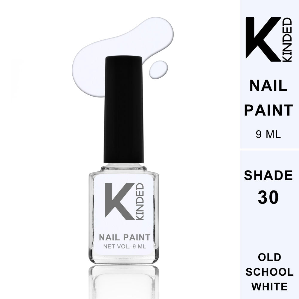 Long Stay Glossy Finish Nail Paint - 30 Old School White