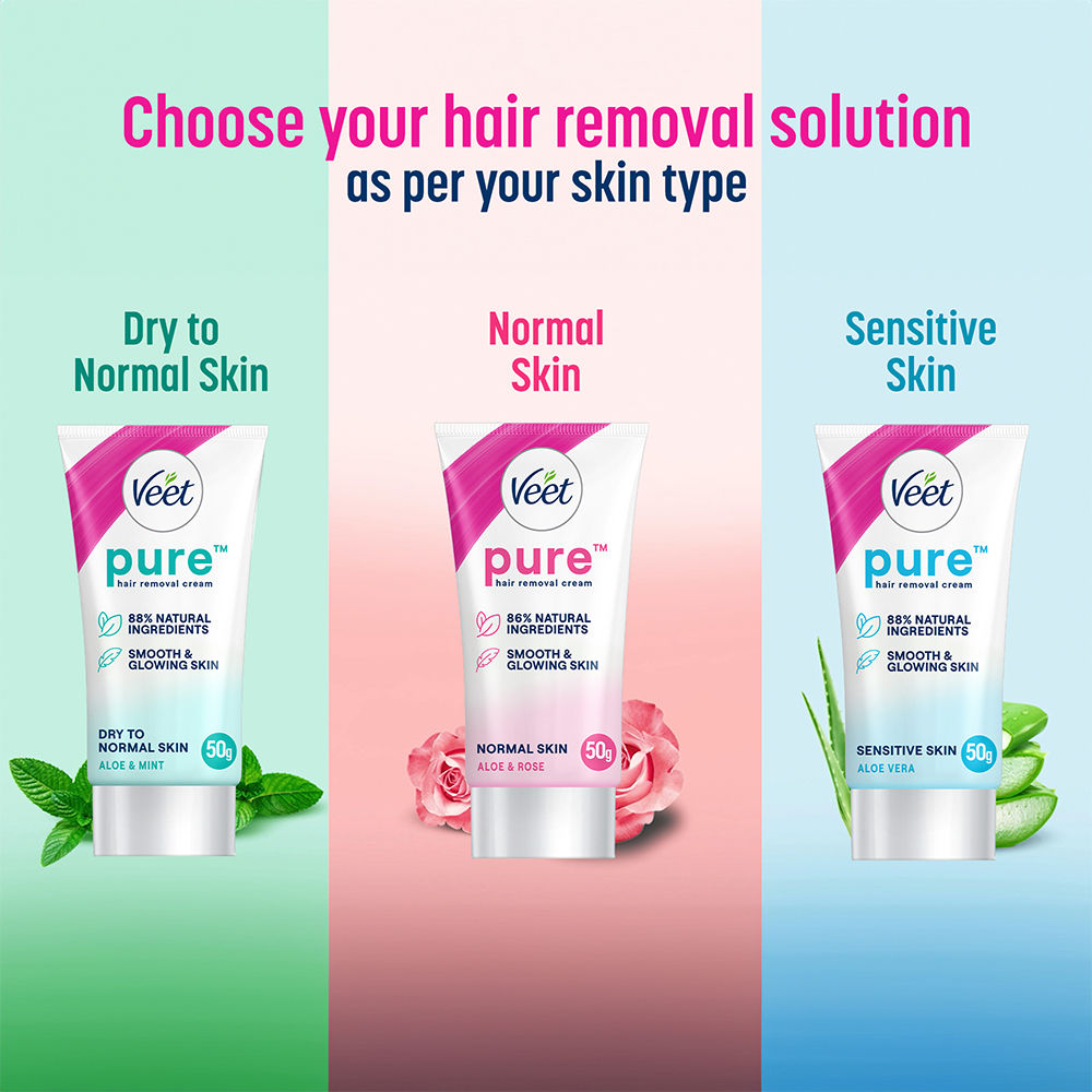 Pure Hair Removal Cream For Women For Sensitive Skin