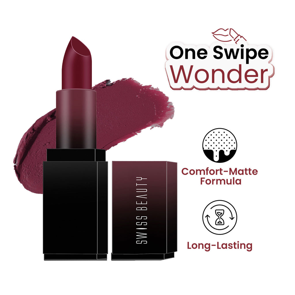 HD Matte Lipstick , High Coverage , Lightweight - 20 Dynamite Berry