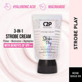Strobe Cream for Face Glow 3 in 1 Formula Moisturizer Highlighter Primer SPF++