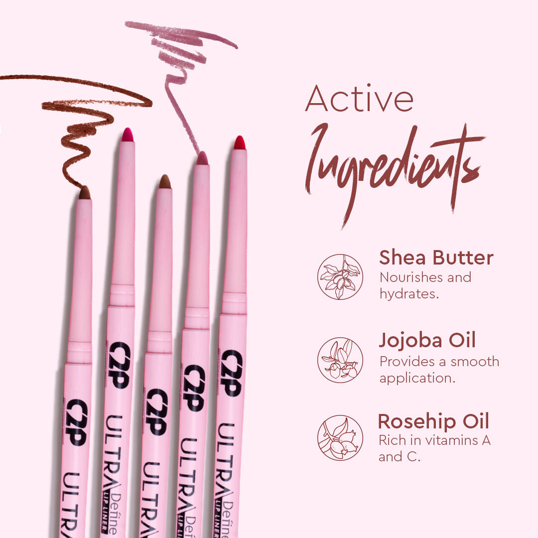 Ultra Define Matte Waterproof Long Lasting Lip Liner