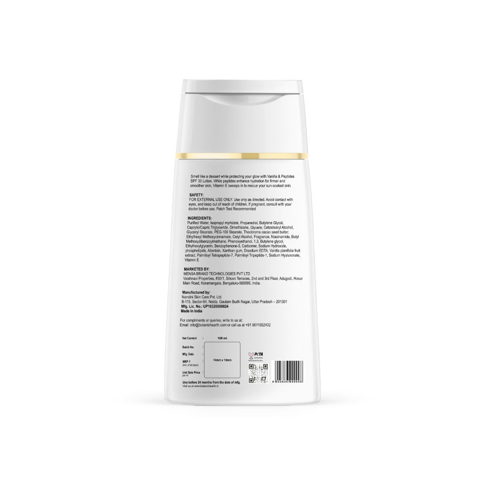 Vanilla And Peptide Lotion