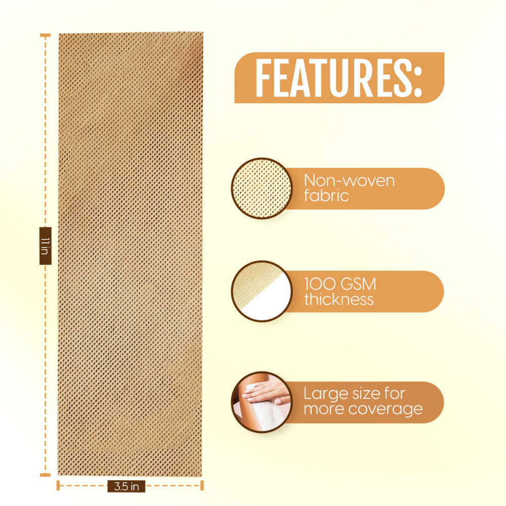 Wax Strips Hair Waxing for Full Body Facial Hair Removal - Free Wooden Stick Knife Applicators