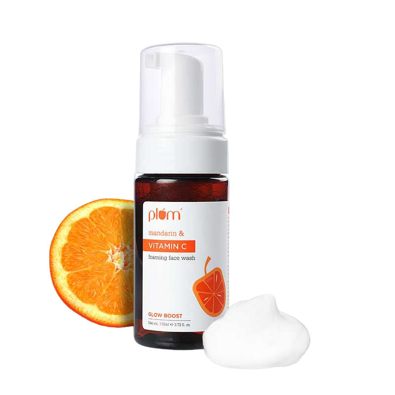 Vitamin C Foaming Face Wash With Mandarin For Glowing Skin & Gentle Cleansing
