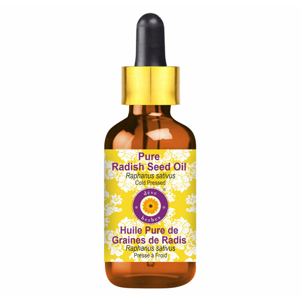 Cold Pressed Pure Radish Seed Oil For Hair & Skin Massage