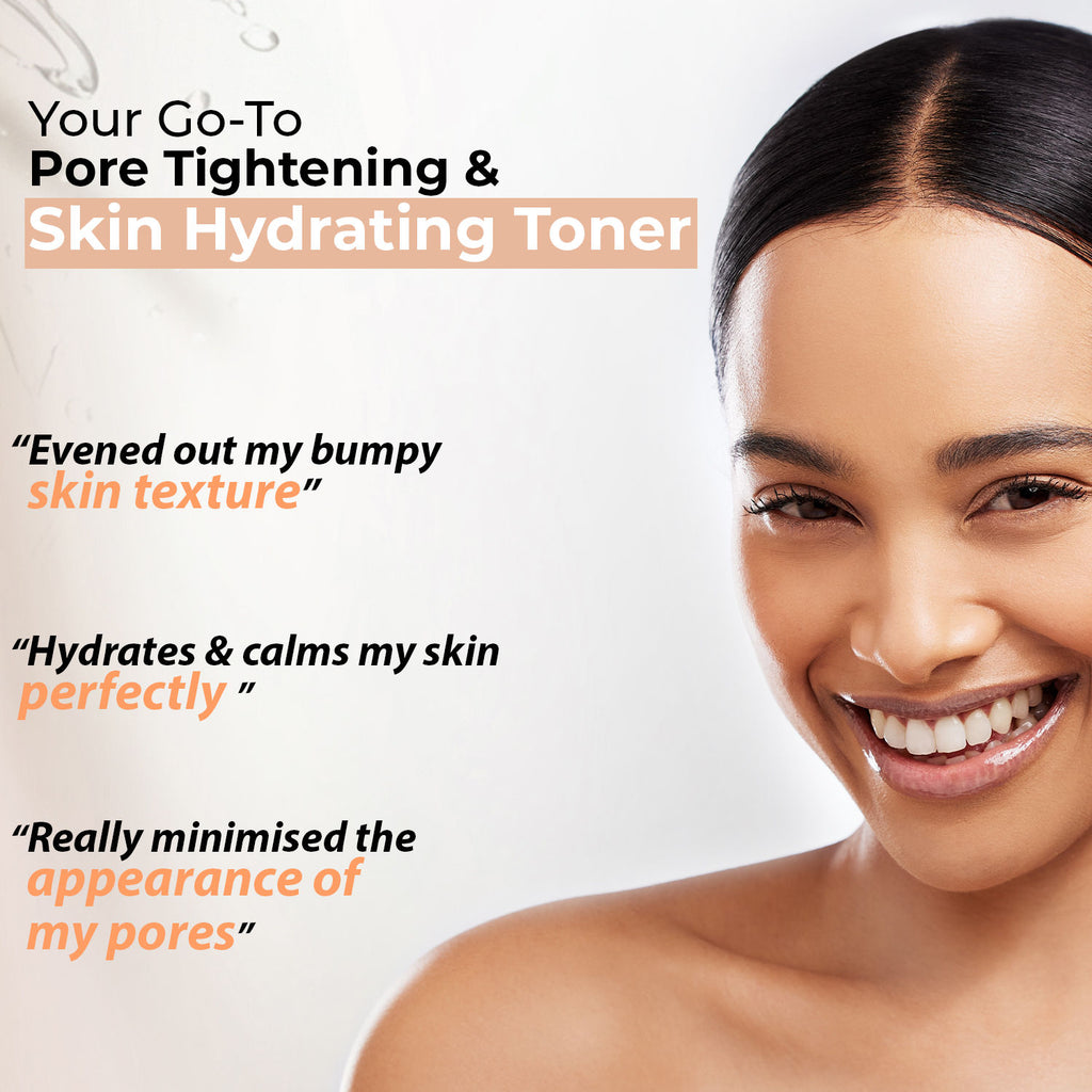 Daily Pore Minimising Toner, with Witch Hazel & Cucumber extract for all skin types