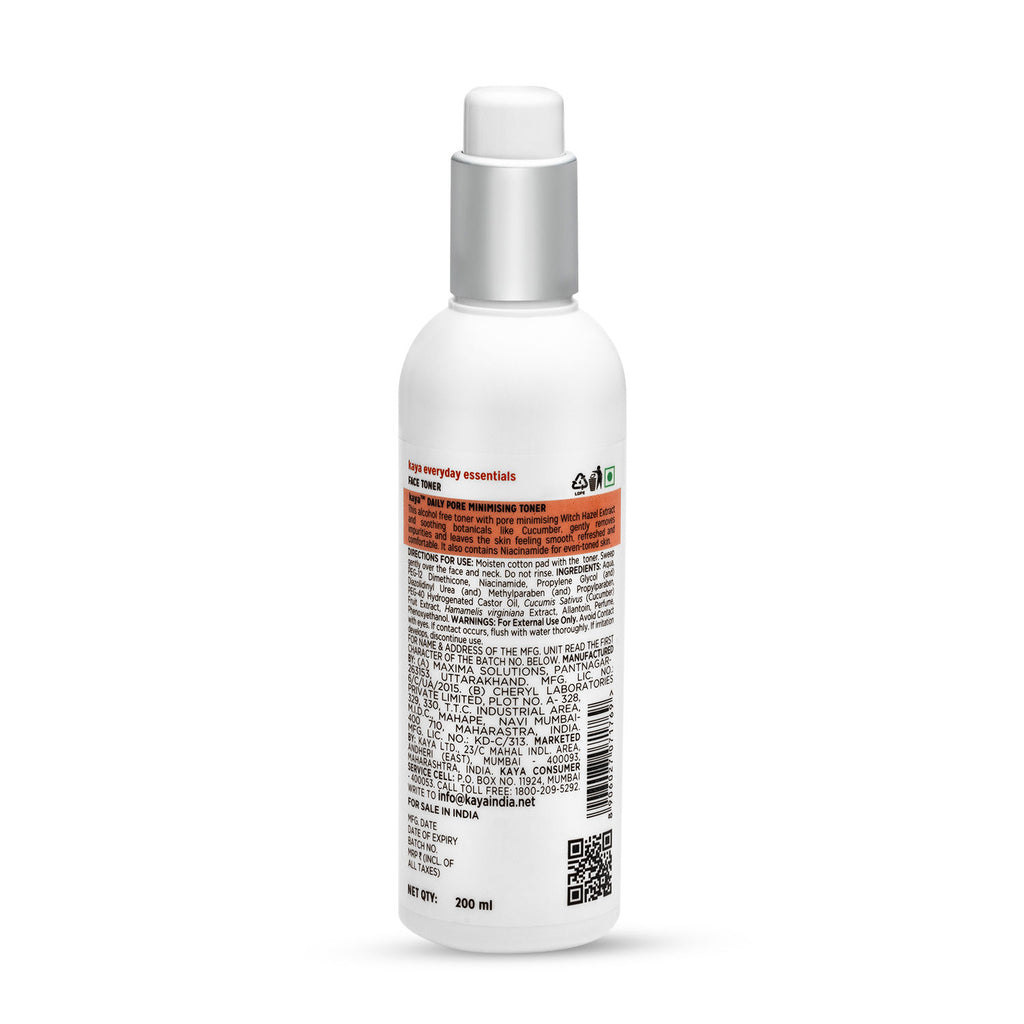 Daily Pore Minimising Toner, with Witch Hazel & Cucumber extract for all skin types