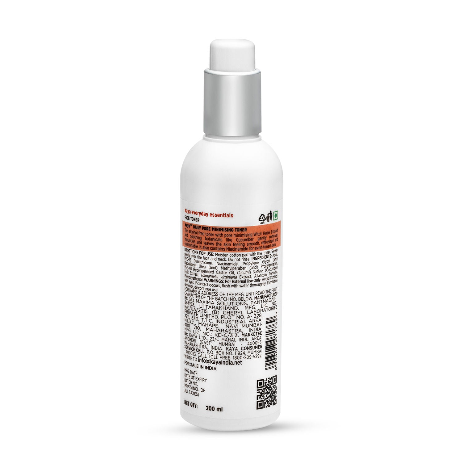 Daily Pore Minimising Toner, with Witch Hazel & Cucumber extract for all skin types