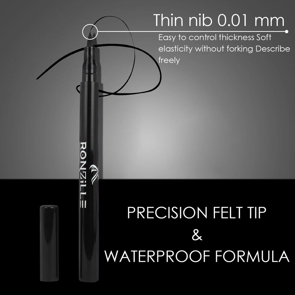 Deep Black Sketch Matte Eyeliner Pencil Black