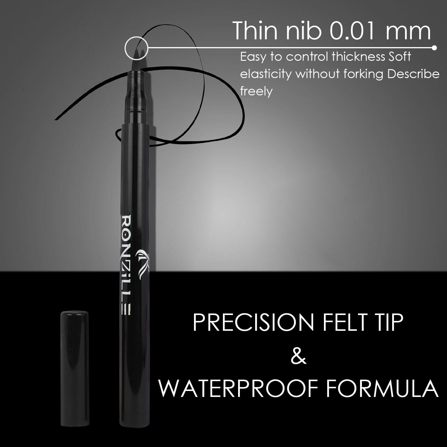 Deep Black Sketch Matte Eyeliner Pencil Black