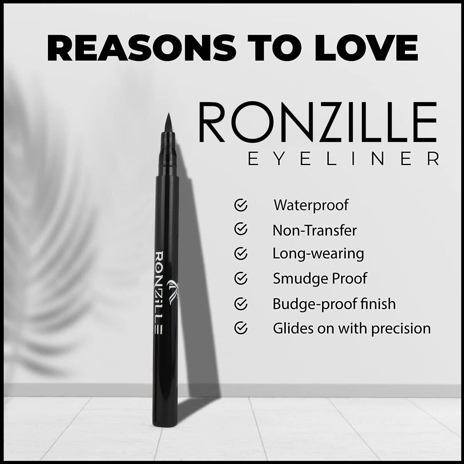 Deep Black Sketch Matte Eyeliner Pencil Black