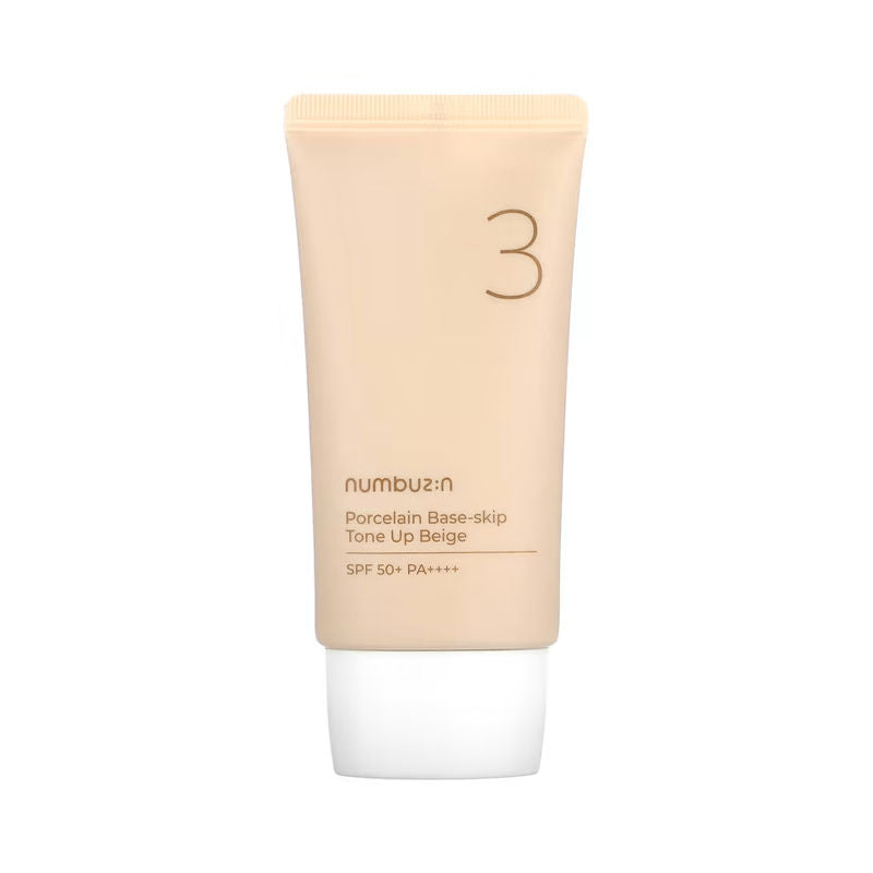 No.3 Porcelain Base-Skip Tone Up Beige SPF 50+ PA ++++
