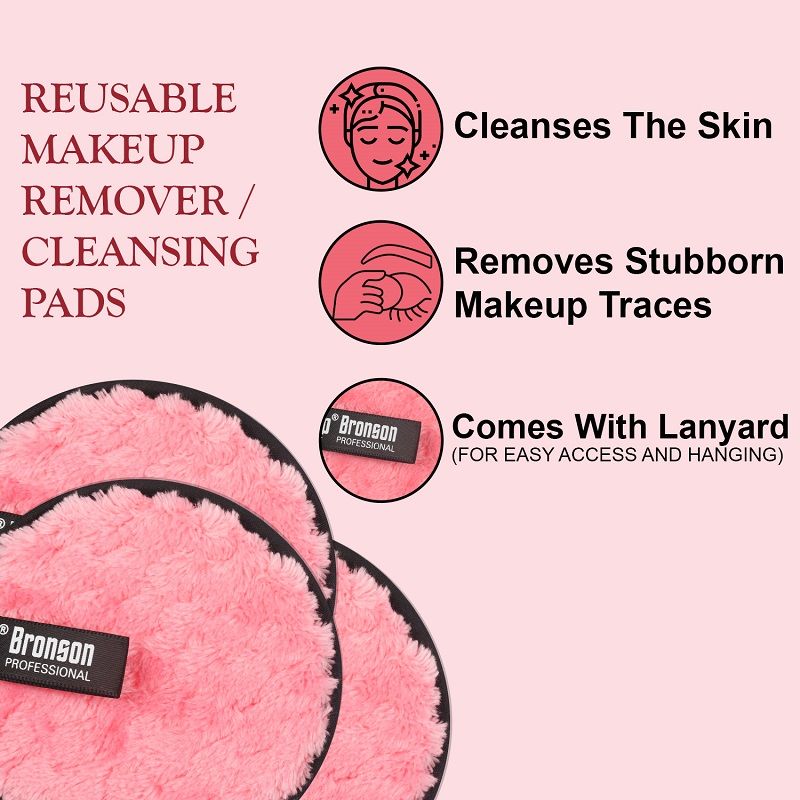 Reusable Makeup Remover Cleansing Pads-Mix Colours
