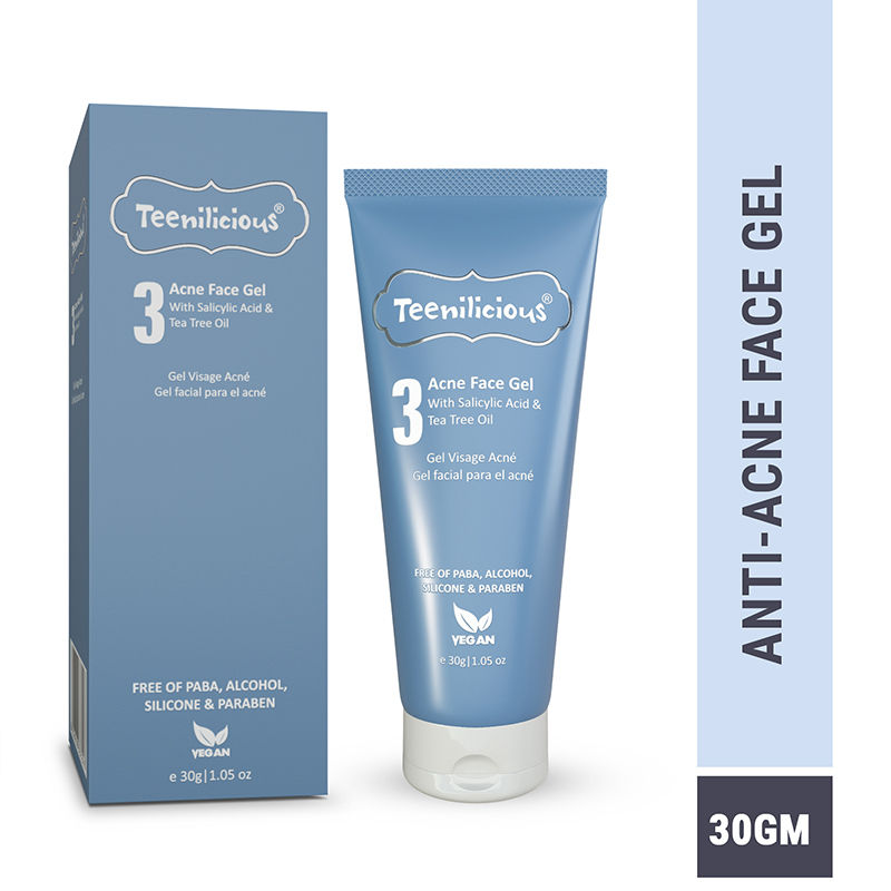 Acne Face Gel With Salicylic Acid & Tea Tree Oil