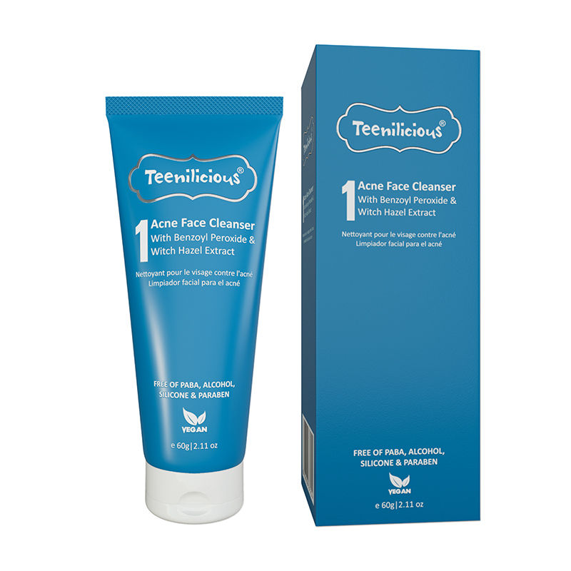 Acne Face Wash With Benzoyl Peroxide & Witch Hazel Extract