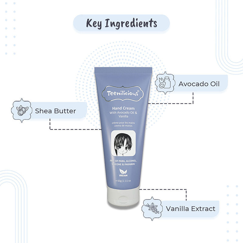 Hand Cream With Avocado Oil & Vanilla Extract