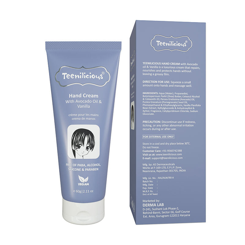Hand Cream With Avocado Oil & Vanilla Extract