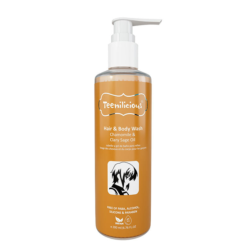Hair & Body Wash With Chamomile & Clary Sage Oil