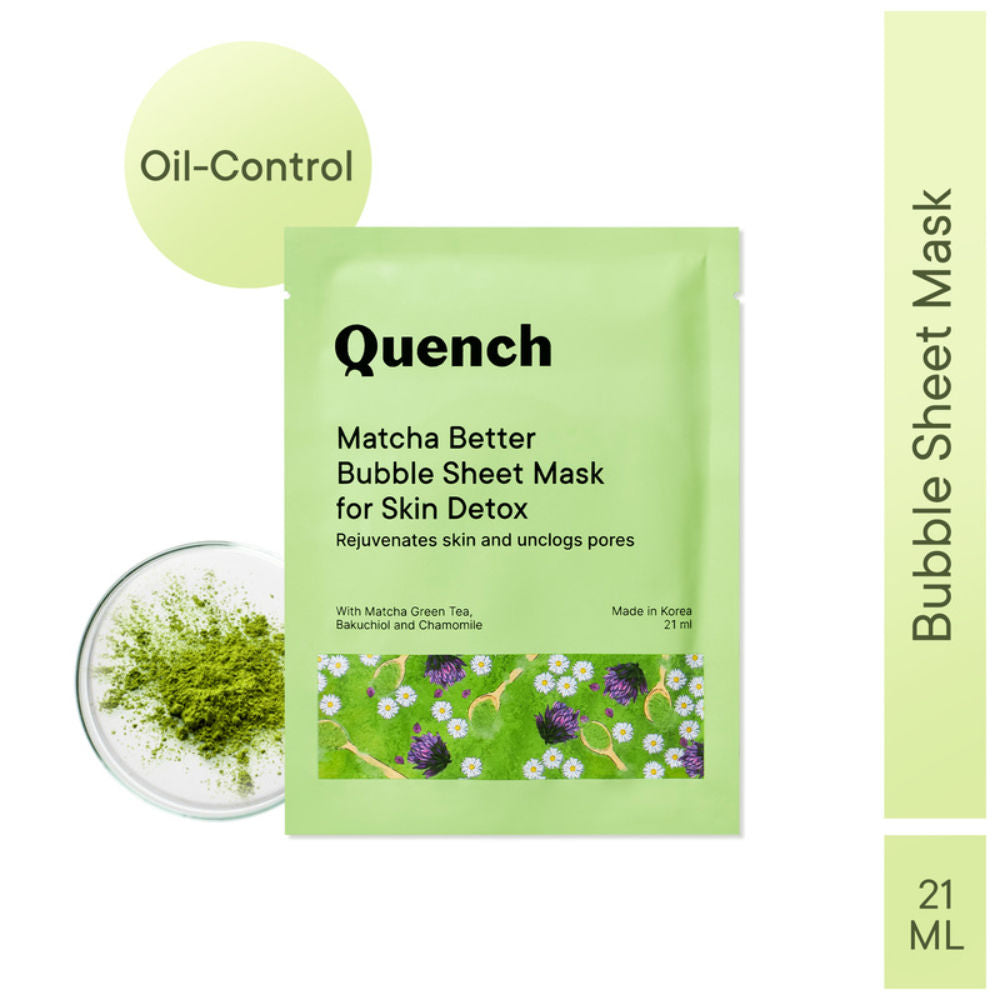 Korean Bubble Sheet Mask with Matcha Green Tea