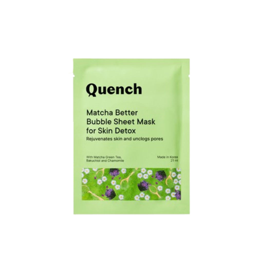 Korean Bubble Sheet Mask with Matcha Green Tea