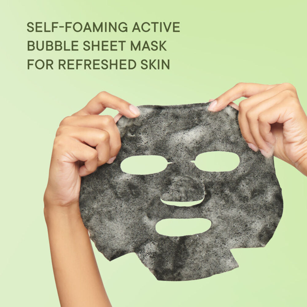 Korean Bubble Sheet Mask with Matcha Green Tea
