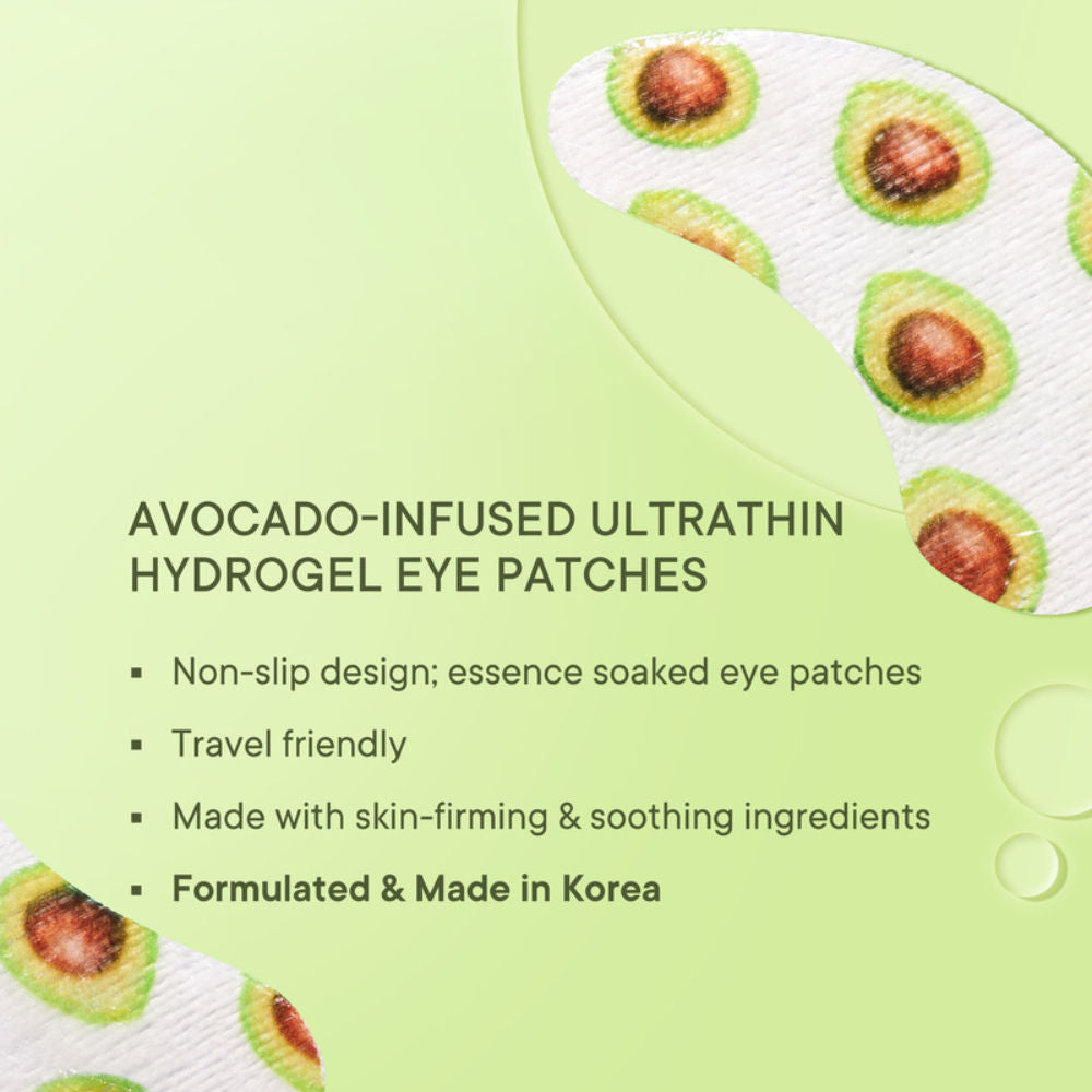 Brightening Under Eye Hydrogel Mask for Dark Circle & Puffiness Reduction -Vit E & Avocado