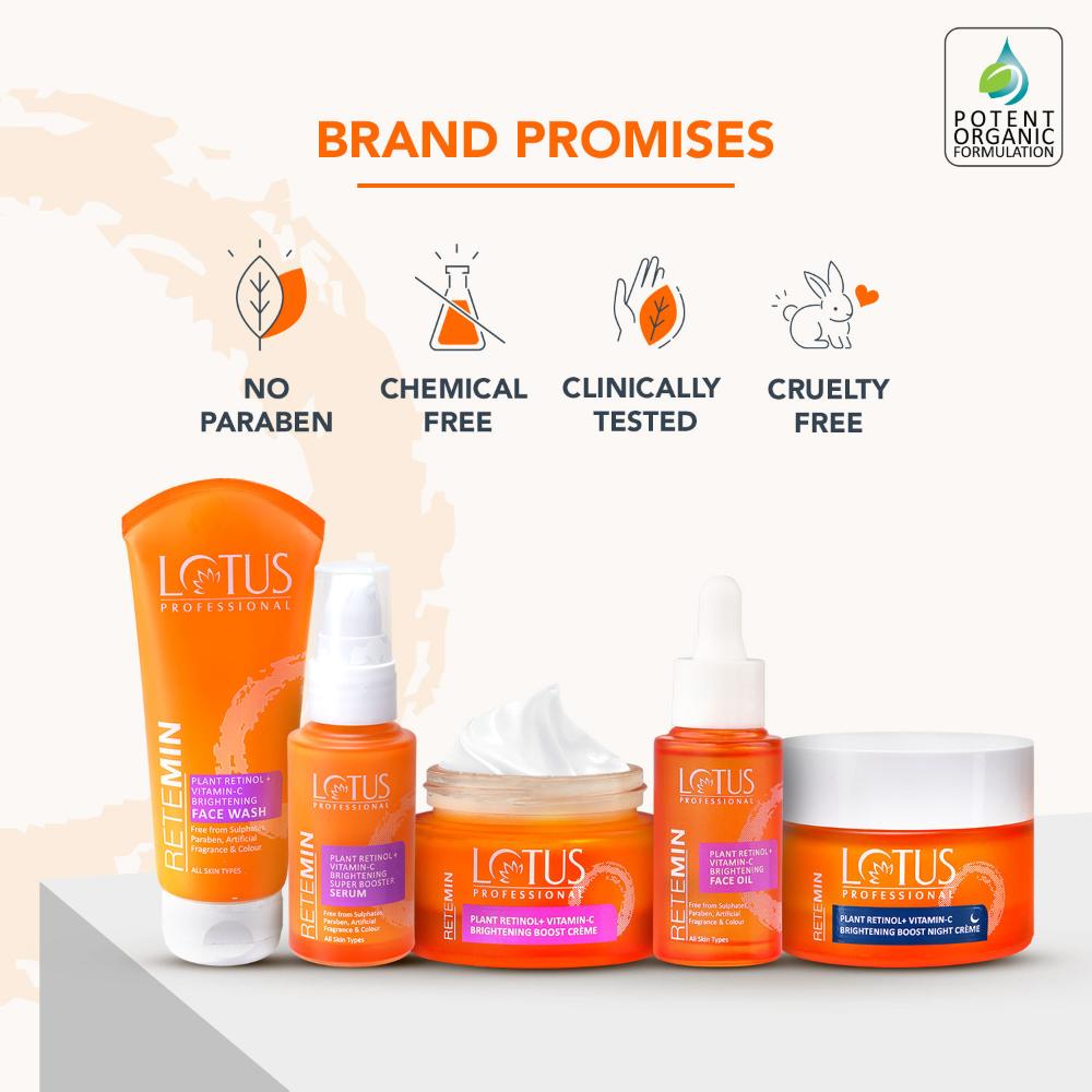 Lotus Professional Retemin Plant Retinol & Vitamin C Brightening Boost Night Cream