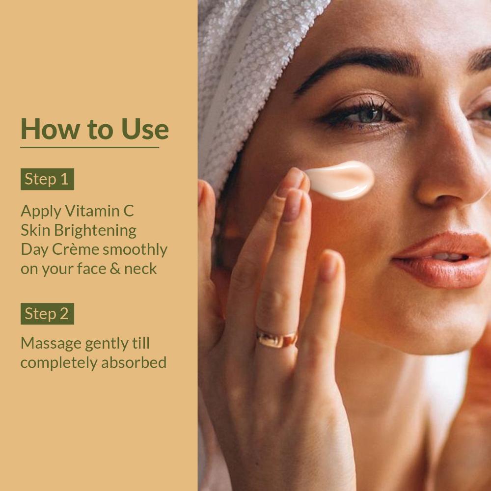 Skin Brightening Day Cream with Vitamin C SPF 25 PA+++ Lightweight & Chemical Free
